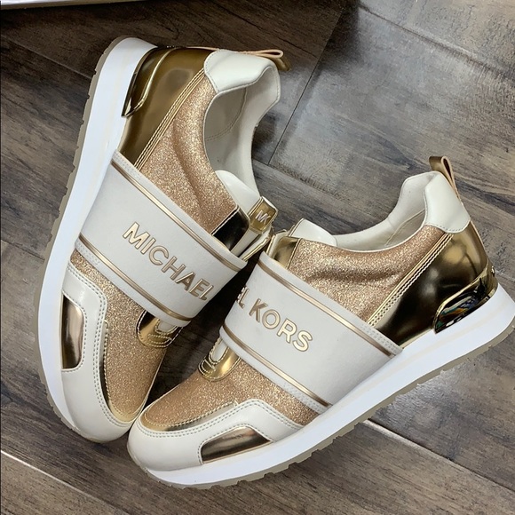 MICHAEL KORS TEDDI TRAINER PIXIE FINE GLITTER - Picture 12 of 16